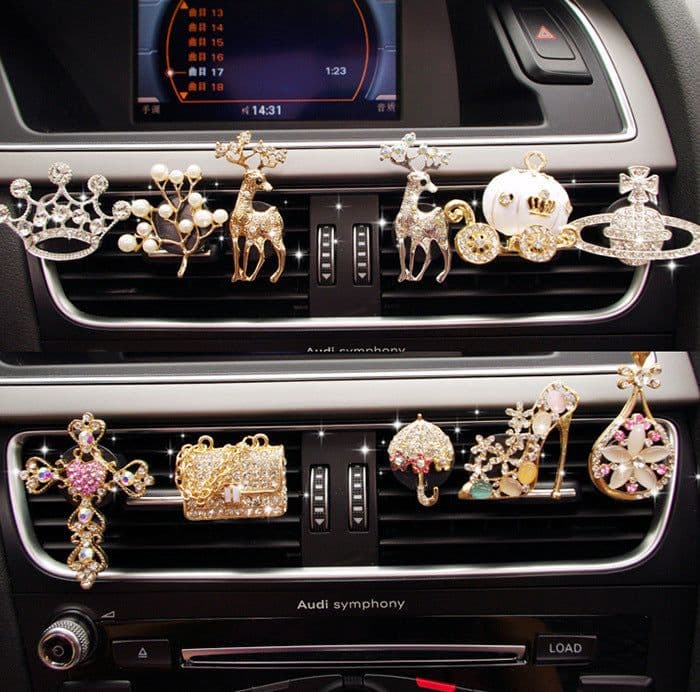 image-Cartoon Car Fragrance Car Interior Perfume Aromatherapy Female Car Supplies