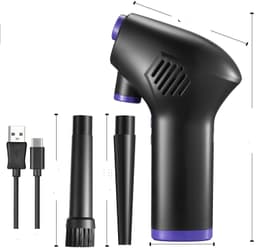 image-Cordless Air Duster Compressed Air Blower Electric Air Duster for Computer Keyboard Camera Cleaning Small Appliances