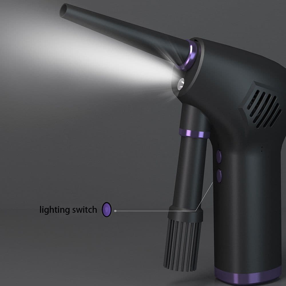 image-Cordless Air Duster Compressed Air Blower Electric Air Duster for Computer Keyboard Camera Cleaning Small Appliances