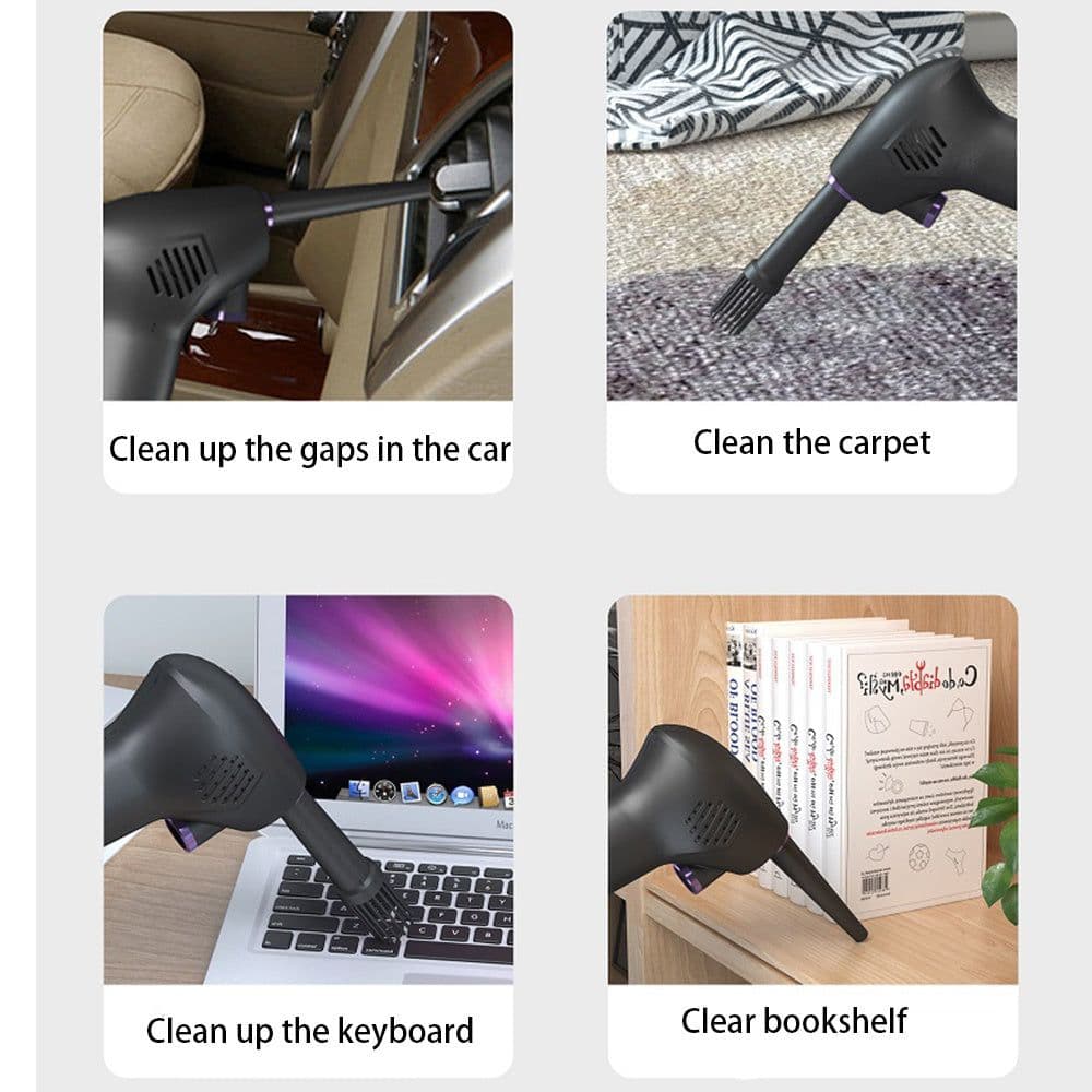 image-Cordless Air Duster Compressed Air Blower Electric Air Duster for Computer Keyboard Camera Cleaning Small Appliances