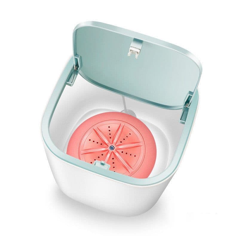 image-Household Small Laundry Bucket Mini Turbo Table Washing Machine Student Dormitory Underwear Socks Washer