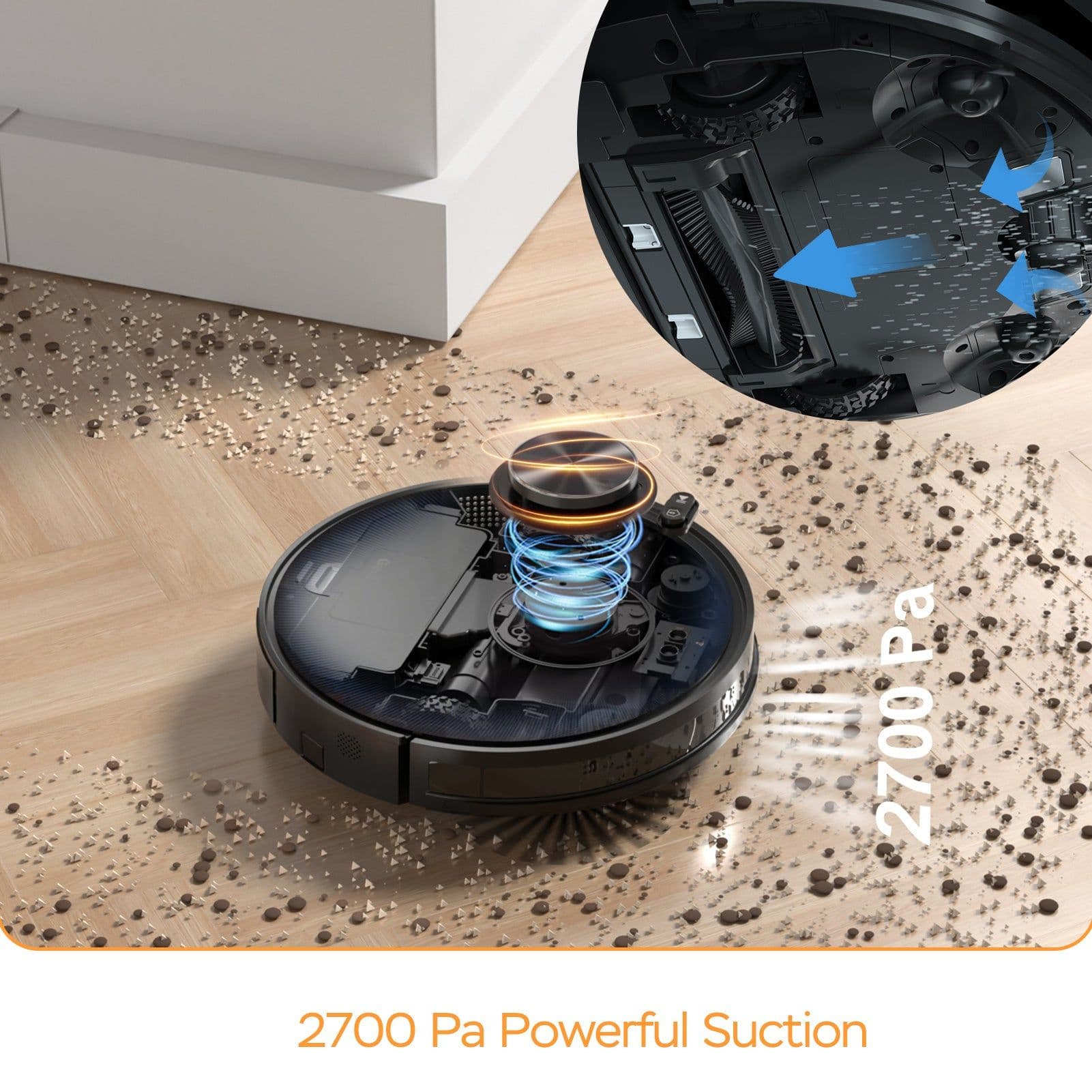 image-Geek Smart L7 Robot Vacuum Cleaner And Mop, LDS Navigation, Wi-Fi Connected APP, Selective Room Cleaning,MAX 2700 PA Suction, Ideal For Pets And Larger Home Banned From Selling On Amazon