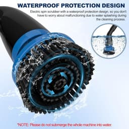 image-Electric Spin Scrubber, Cordless Cleaning Brush With 4 Replaceable Brush Heads And Adjustable Extension Handle Power Shower Scrubber For Bathroom, Kitchen, Tub, Tile, Floor