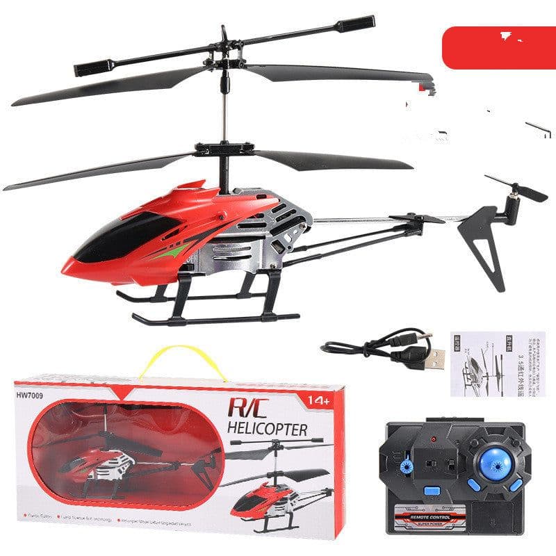 image-Through Alloy Anti-Fall Remote Control Aircraft, Aviation Model Children'S Toy Cross-Border Helicopter