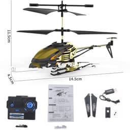 image-Through Alloy Anti-Fall Remote Control Aircraft, Aviation Model Children'S Toy Cross-Border Helicopter