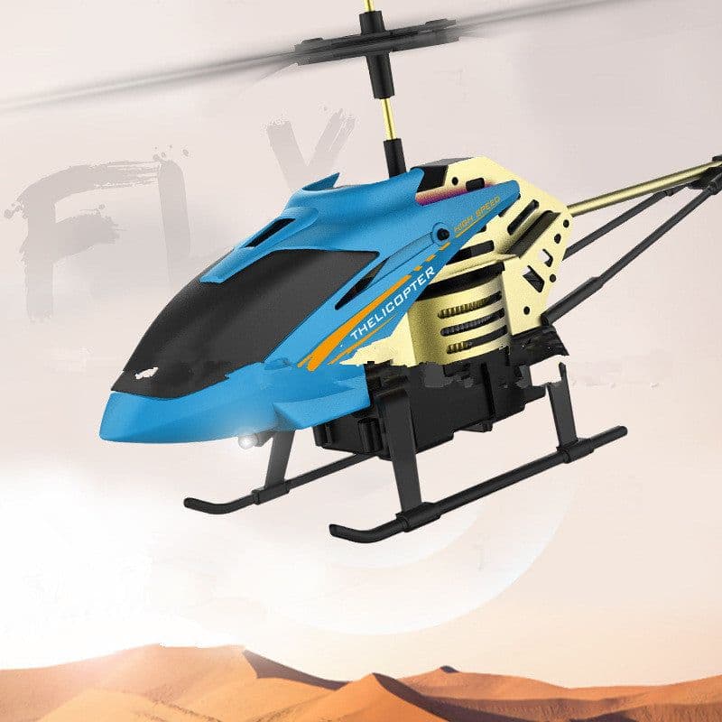image-Through Alloy Anti-Fall Remote Control Aircraft, Aviation Model Children'S Toy Cross-Border Helicopter