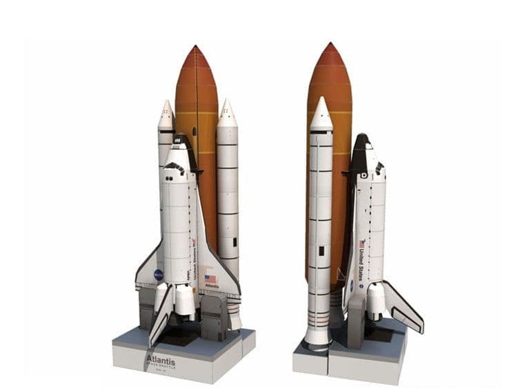 image-Space Shuttle 3D Paper Model Diy Handmade Handmade Paper Mold Paper Mold Decoration Toy