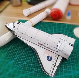 image-Space Shuttle 3D Paper Model Diy Handmade Handmade Paper Mold Paper Mold Decoration Toy