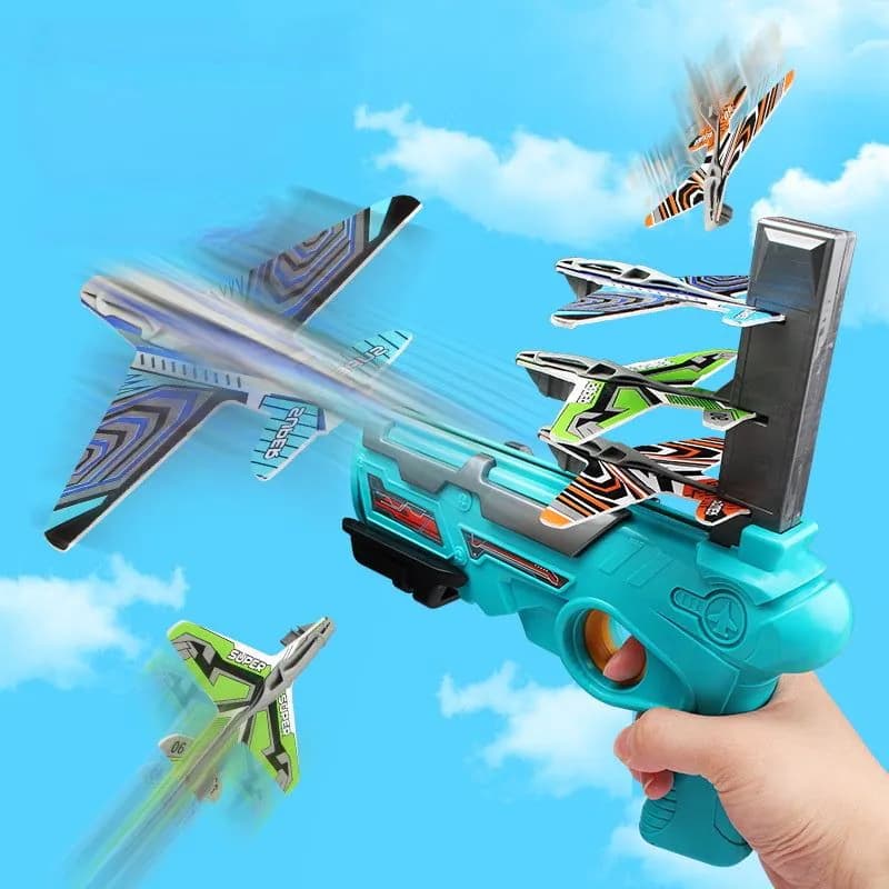 image-Children's Outdoor Boy Toys Hand Throwing Spin Glider Model Launcher