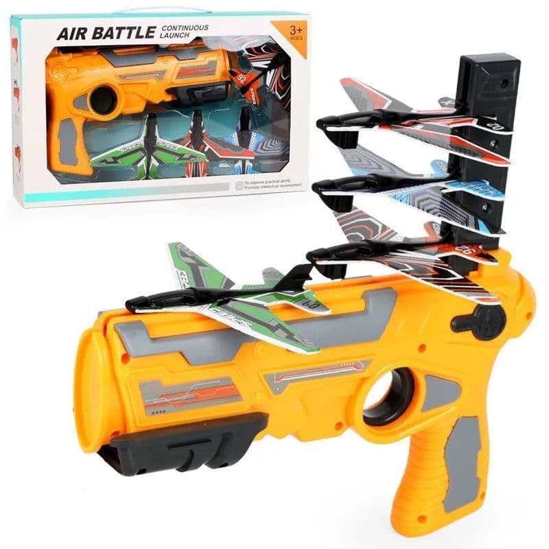 image-Children's Outdoor Boy Toys Hand Throwing Spin Glider Model Launcher
