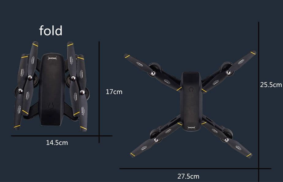 image-Drone Folding Dual Camera Aircraft DM107S Optical Flow Positioning 4K HD Aerial Photography Drone