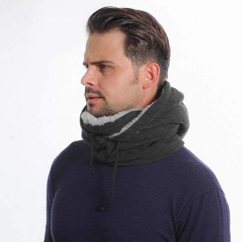 image-2-in-1 Hat Winter Scarf Windproof And Cold-proof Thickened Warm Cycling Riding Pullover Caps For Women Men