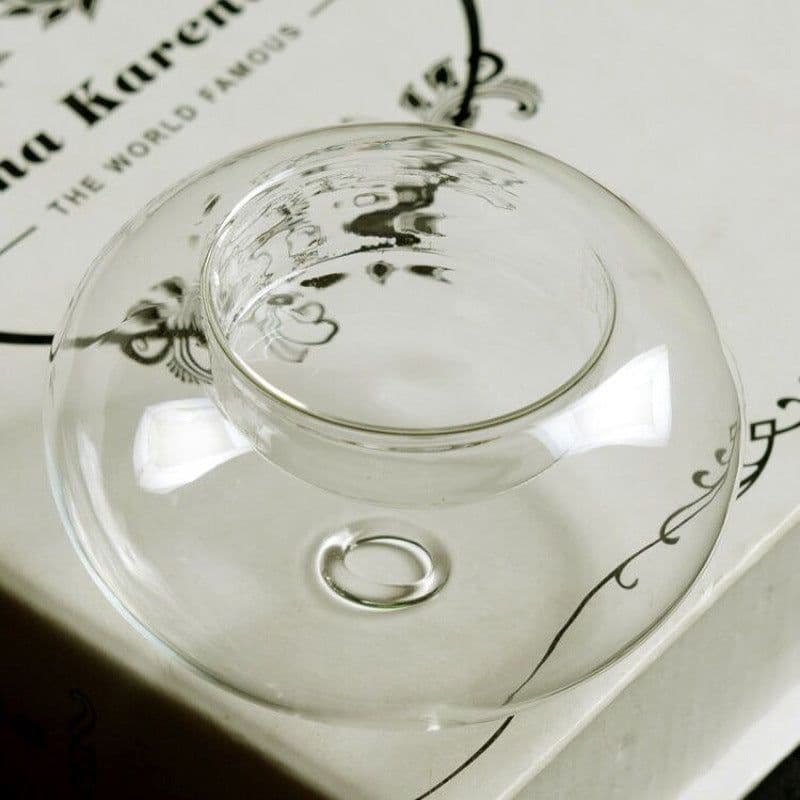 image-Heat Resistant Glass Candlestick For Birthday Party