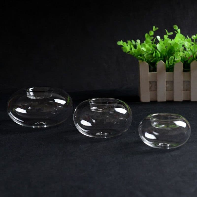 image-Heat Resistant Glass Candlestick For Birthday Party