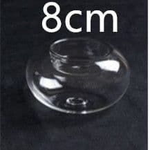 image-Heat Resistant Glass Candlestick For Birthday Party