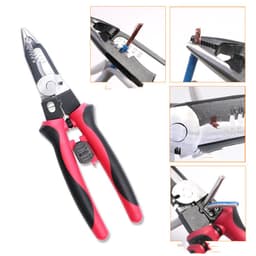 image-9-Inch Six-In-One Multifunctional Electrician's Pliers, Wire Stripper, Crimping Pliers