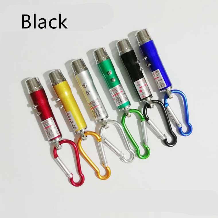 image-Aluminum Alloy Currency Detector Lighting Infrared Mini Three-In-One Uv Ultraviolet Flashlight Keychain Laser Light