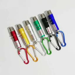 image-Aluminum Alloy Currency Detector Lighting Infrared Mini Three-In-One Uv Ultraviolet Flashlight Keychain Laser Light