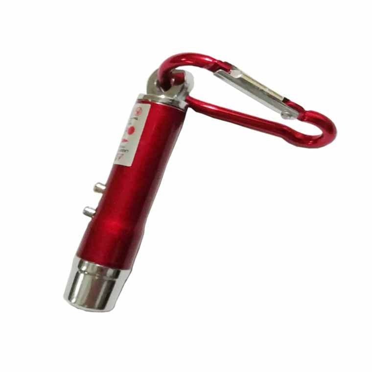 image-Aluminum Alloy Currency Detector Lighting Infrared Mini Three-In-One Uv Ultraviolet Flashlight Keychain Laser Light