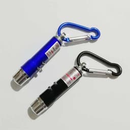 image-Aluminum Alloy Currency Detector Lighting Infrared Mini Three-In-One Uv Ultraviolet Flashlight Keychain Laser Light