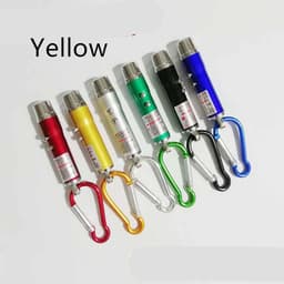 image-Aluminum Alloy Currency Detector Lighting Infrared Mini Three-In-One Uv Ultraviolet Flashlight Keychain Laser Light