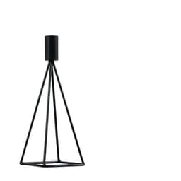 image-Candle Holder Candlelight Dinner Props Romantic Iron Art Household Simple Single Head Candle Holder Black Candle Holder