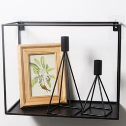 image-Candle Holder Candlelight Dinner Props Romantic Iron Art Household Simple Single Head Candle Holder Black Candle Holder