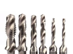 image-Cross-Border Hexagonal Shank Compound Tap High-Speed Steel Three-In-One Machine Tap Drill Bit Tapping Drill Integrated Spiral Tap