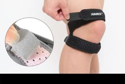 image-Sports Silicone Patella Belt Compression Protection Patella Running Mountaineering Breathable Basketball Knee Pads