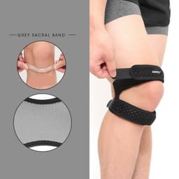 image-Sports Silicone Patella Belt Compression Protection Patella Running Mountaineering Breathable Basketball Knee Pads