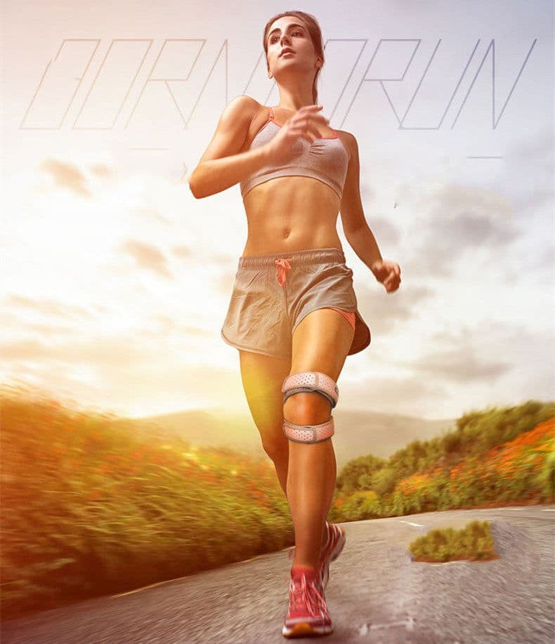image-Sports Silicone Patella Belt Compression Protection Patella Running Mountaineering Breathable Basketball Knee Pads