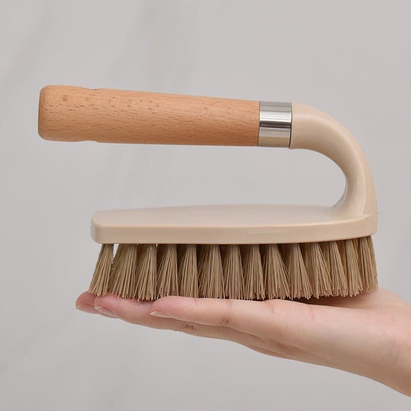 image-Wooden Laundry Brush, Shoes, Multi-Purpose Cleaning Brush, Bathroom Floor Brush