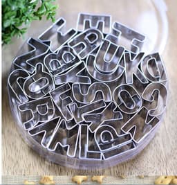 image-26 English Letters Stainless Steel Biscuit Mold Pineapple Mold Vegetable Cutting Cookie Mold Diy Baking Mold