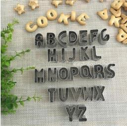 image-26 English Letters Stainless Steel Biscuit Mold Pineapple Mold Vegetable Cutting Cookie Mold Diy Baking Mold