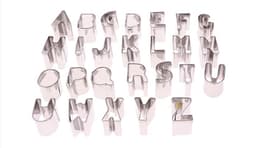 image-26 English Letters Stainless Steel Biscuit Mold Pineapple Mold Vegetable Cutting Cookie Mold Diy Baking Mold