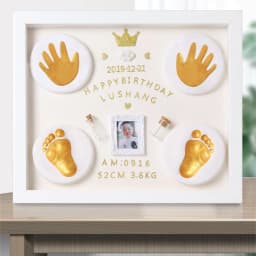 image-Baby Hand And Foot, Children's Hand And Foot, Diy Anniversary Photo Frame