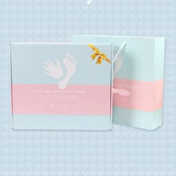 image-Baby Hand And Foot, Children's Hand And Foot, Diy Anniversary Photo Frame