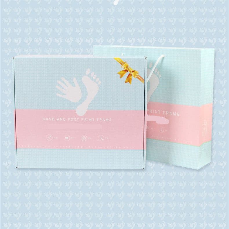 image-Baby Hand And Foot, Children's Hand And Foot, Diy Anniversary Photo Frame