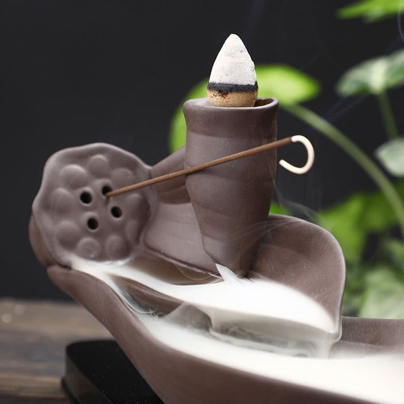 image-Backflow Incense Burner sandalWood Incense Burner Line Incense Burner Zen Ornaments