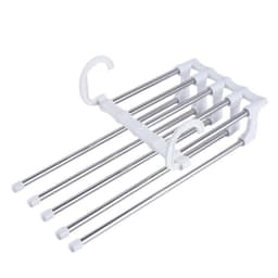 image-Household Multifunctional Stainless Steel Hanger, Two Hanging Pants Rack