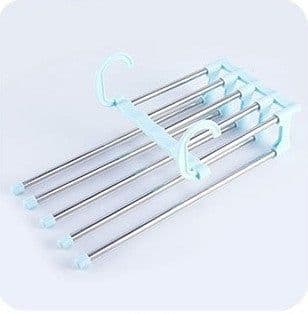 image-Household Multifunctional Stainless Steel Hanger, Two Hanging Pants Rack