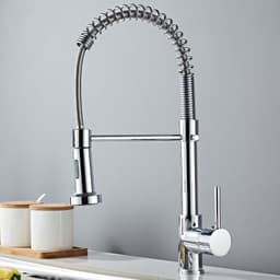 image-Matte Black Kitchen Faucet Deck Mounted Mixer Tap