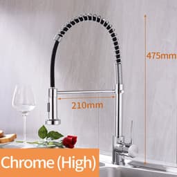 image-Matte Black Kitchen Faucet Deck Mounted Mixer Tap
