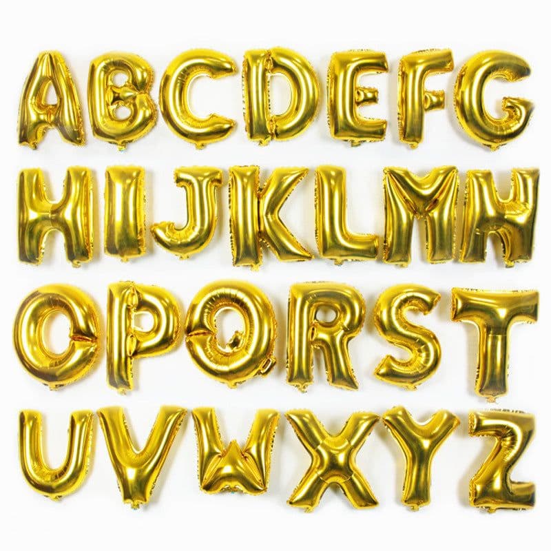 image-Wedding Room Decoration English Alphabet Balloons
