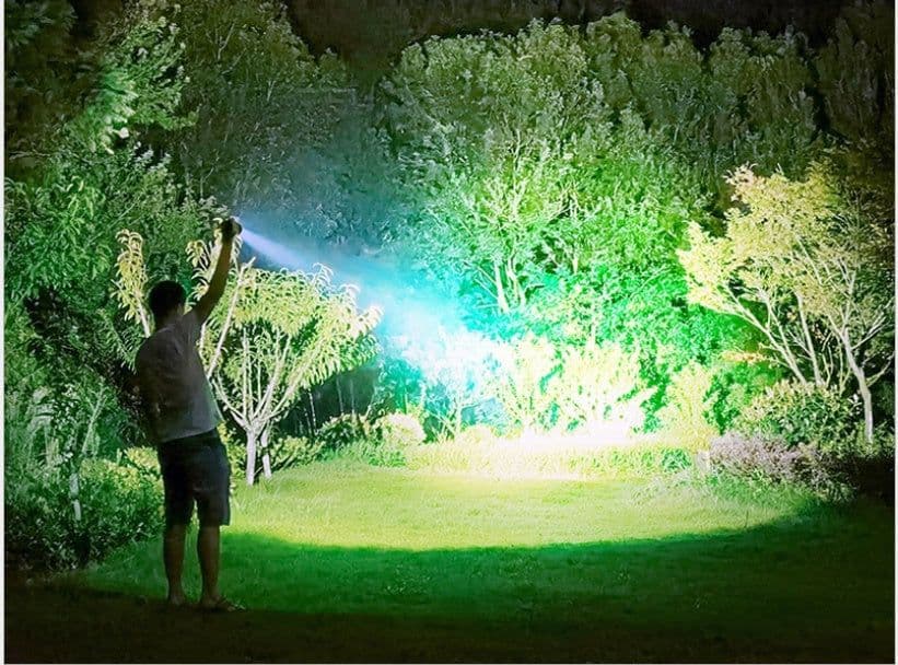image-Strong Light Flashlight, Rechargeable, Zoom Power Display, Outdoor Super Bright And Portable