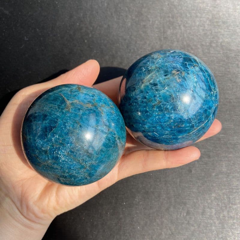 image-Natural Crystal Ball Blue Apatite Ball Blue Apatite Rough