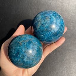 image-Natural Crystal Ball Blue Apatite Ball Blue Apatite Rough