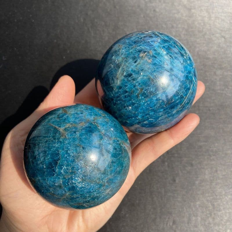 image-Natural Crystal Ball Blue Apatite Ball Blue Apatite Rough