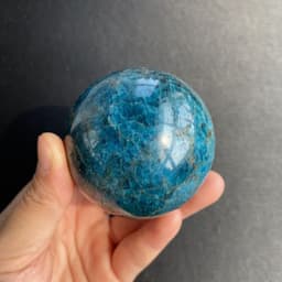 image-Natural Crystal Ball Blue Apatite Ball Blue Apatite Rough