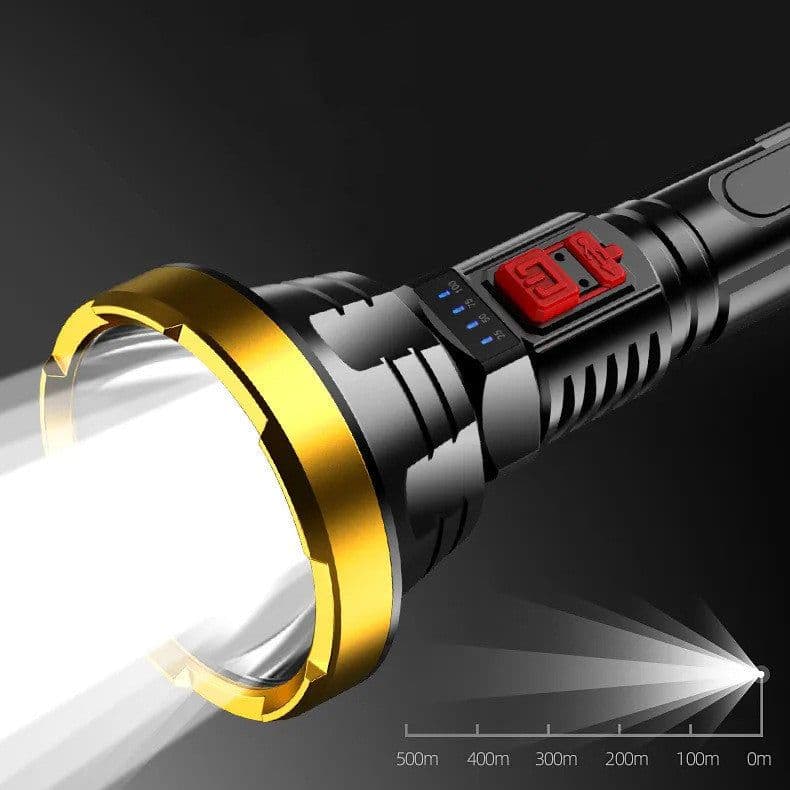 image-90000LM LED Flashlight Tactical Light Torch USB Rechargeable Super Bright Light